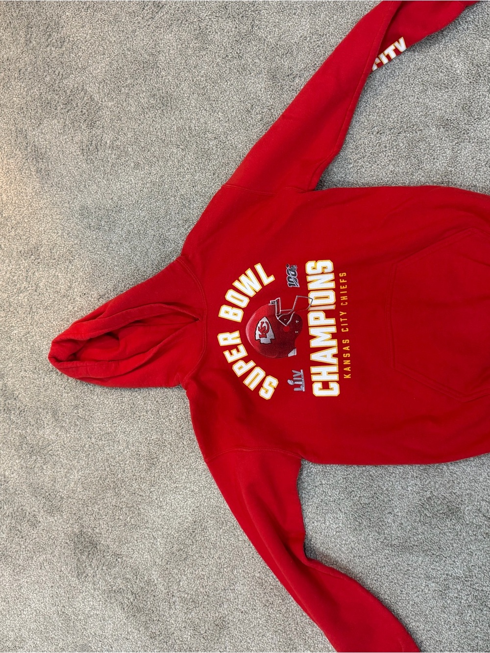 Fanatics Kansas City Chiefs NFL Super Bowl Champions Red Pullover Hoodie